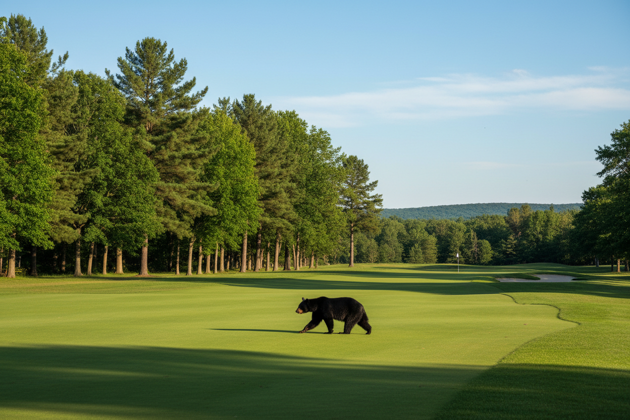 Black Bear on the Golf Course